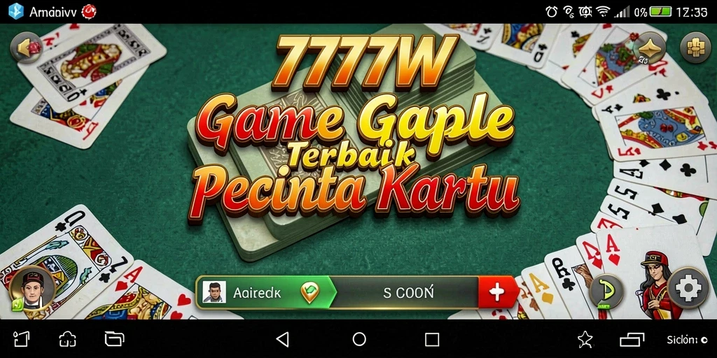 Screenshot gameplay 7777W menampilkan pertarungan seru di Gaple.