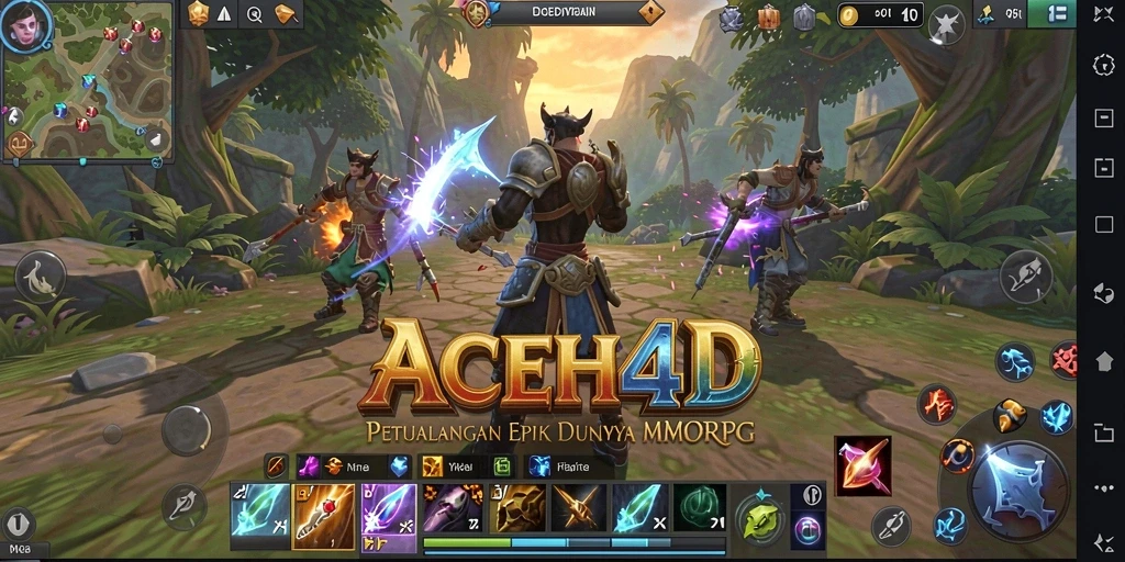 Tampilan gameplay menakjubkan dari ACEH4D yang penuh aksi.