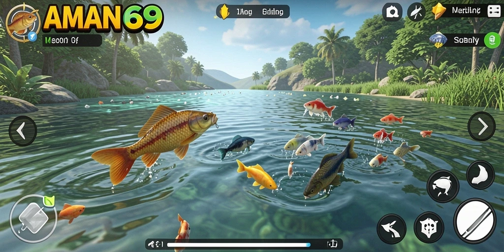 Menampilkan gameplay memancing yang menarik dan grafis luar biasa.