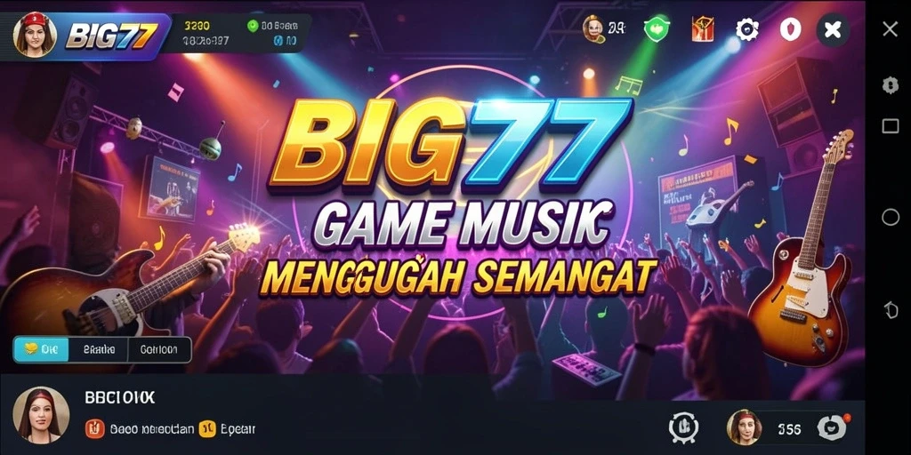Tampilan gameplay seru di BIG77 dengan musik yang menggugah semangat.