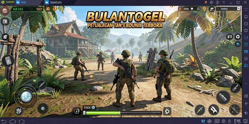 Gameplay BULANTOGEL menampilkan penjelajahan dunia terbuka yang memukau.