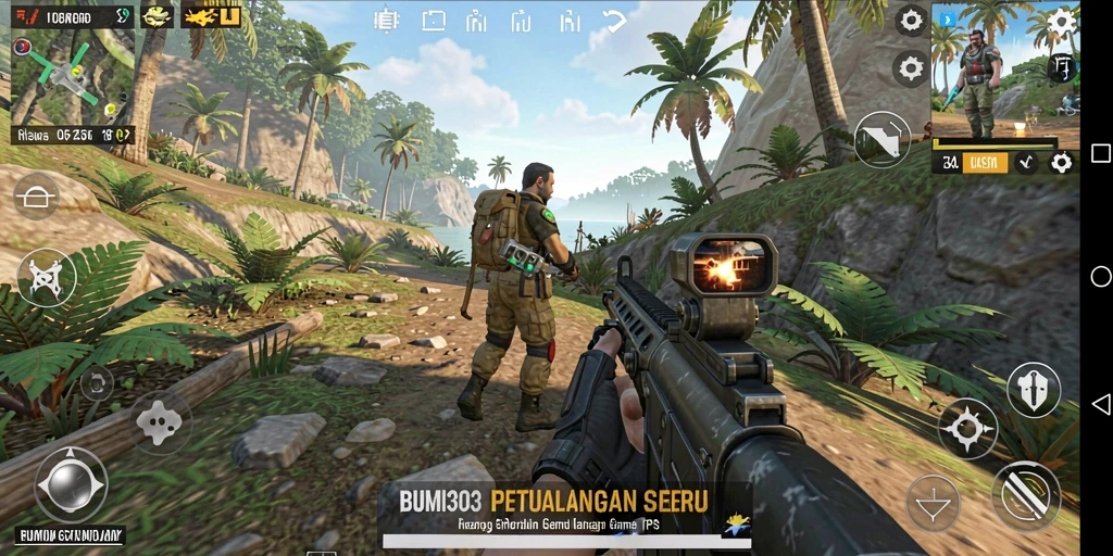 Tampilan gameplay epik dalam BUMI303 dengan aksi yang mendebarkan.