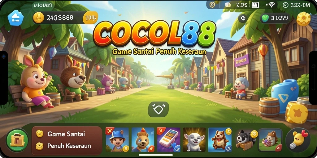 Screenshot COCOL88 menampilkan momen seru dalam gameplay santai.