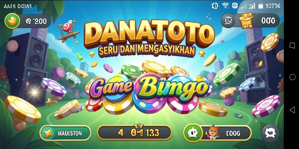 Tampilan gameplay seru dari DANATOTO yang menunjukkan momen bermain Bingo.