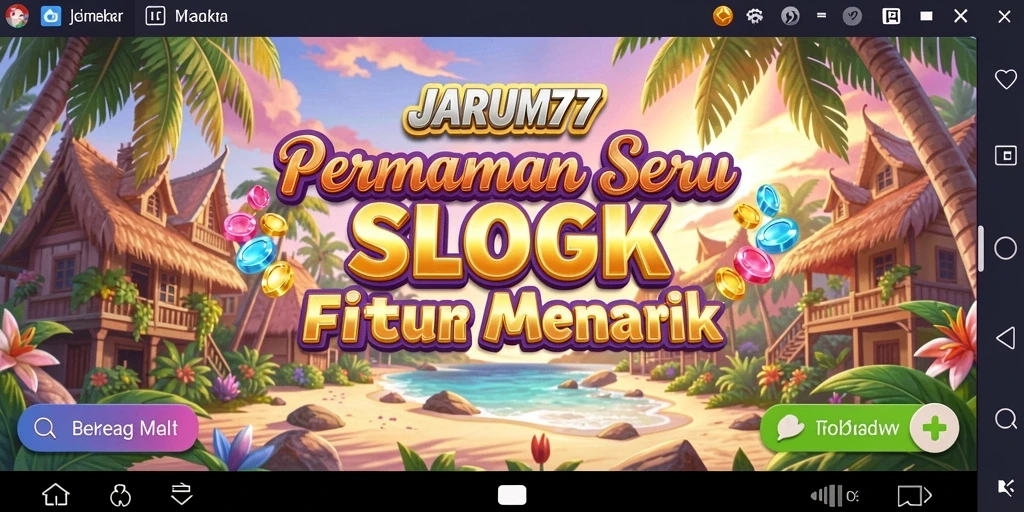 Tampilan gameplay seru dari JARUM77 yang memikat dan penuh warna.