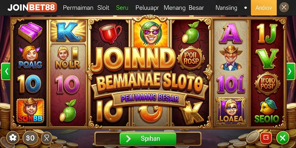 Tampilan gameplay menarik dari JOINBET88 yang menampilkan fitur slot.