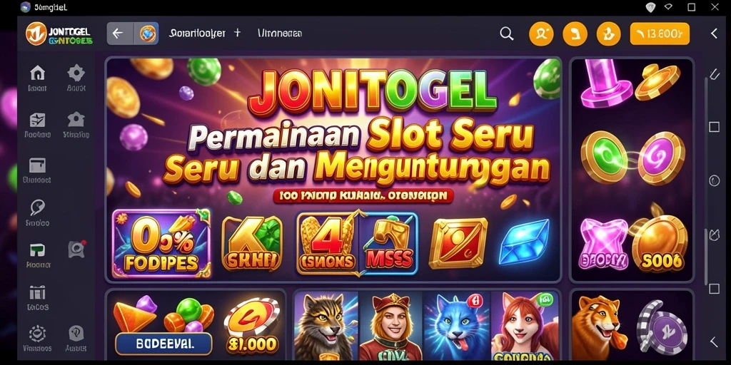 Tampilan gameplay JONITOGEL yang menarik dan interaktif.