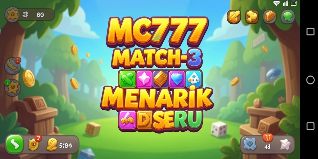 Gameplay seru dalam MC777 dengan grafis Match-3 yang memukau.