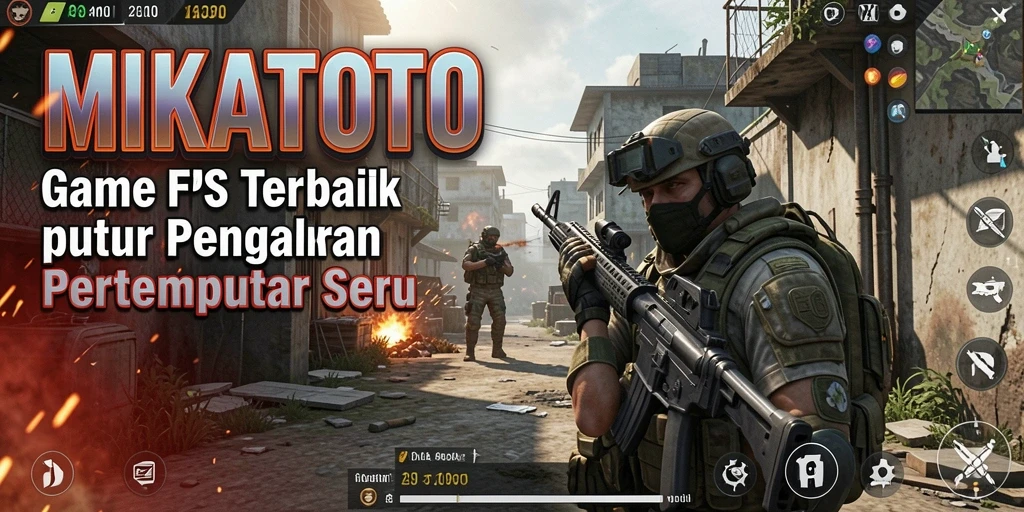 Tampilan gameplay seru di MIKATOTO dengan aksi tembak-menembak yang menegangkan.
