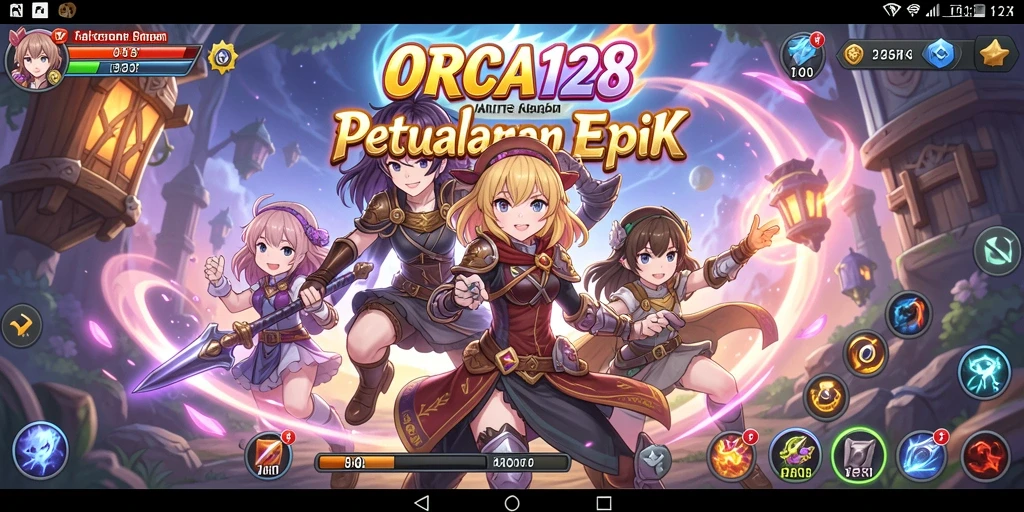 Tangkapan layar gameplay menampilkan aksi seru dalam dunia Anime.
