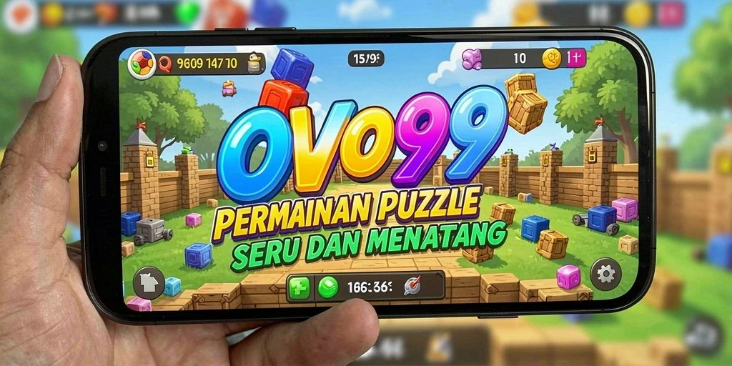 Screenshot gameplay OVO99 menampilkan tantangan Puzzle yang seru.
