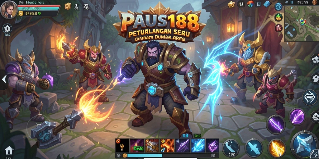 Tampilan gameplay epik dalam dunia ARPG PAUS188.
