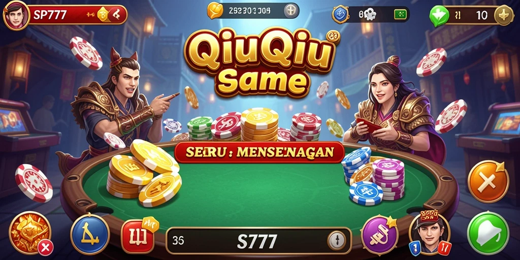 Tampilan menarik dari gameplay QiuQiu SP777.