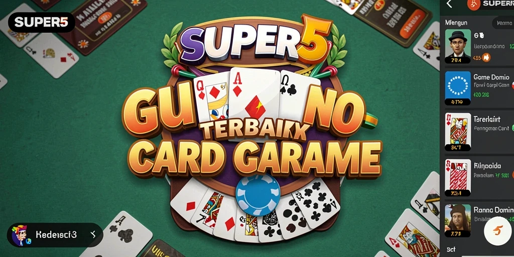 Gameplay SUPER5 yang seru dan interaktif dalam permainan Domino.