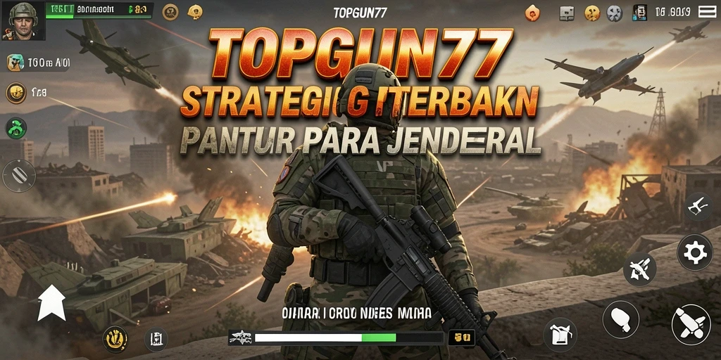 Tampilan gameplay seru dan menegangkan di TOPGUN77.