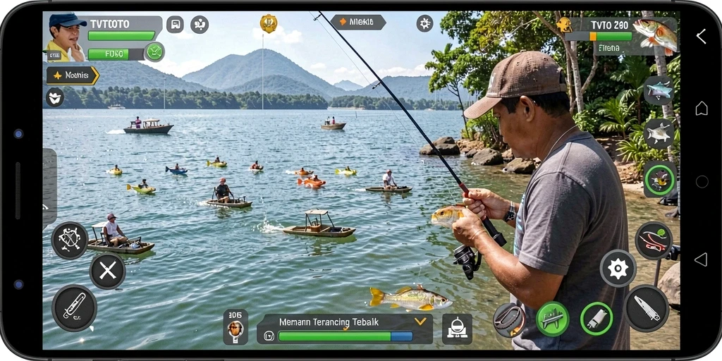 Tangkapan besar dalam gameplay seru TVTOTO.