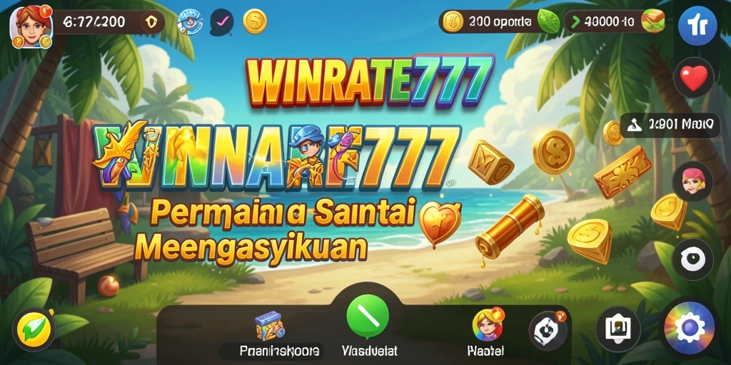 Tampilan gameplay <strong>WINRATE777</strong> yang penuh warna dan menantang.