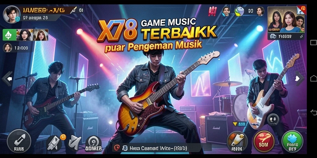 Tampilkan gameplay seru dari aplikasi musik X78.