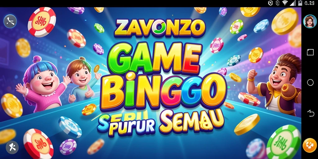 Screenshot gameplay ZAVONZO menampilkan suasana permainan Bingo yang seru.